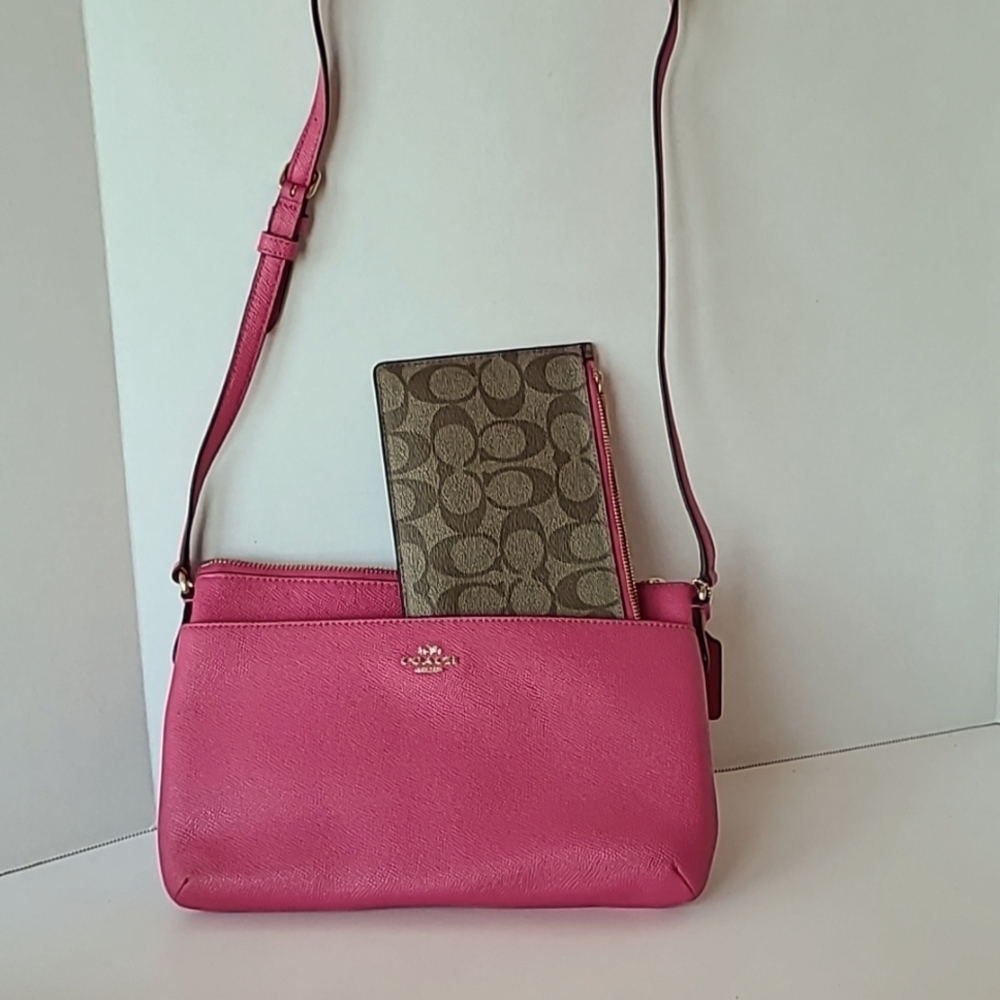 COACH authentic Crossbody with matching wallet.